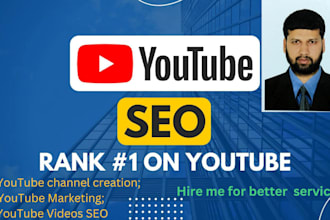provide youtube video SEO and other services for the growth of your channel