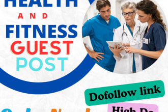 do health and fitness guest post with do follow backlinks
