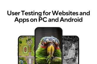 qa review android app and desktop website user testing