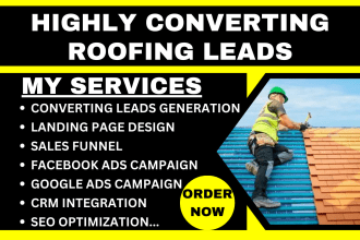 generate high converting roofing contractor construction solar appointment leads