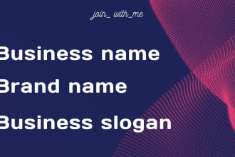 create perfect brand names,business names or product names with slogans