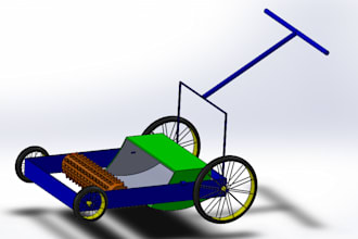 draw a 3d mechanical parts from your sketch in  solidworks