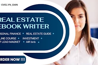 ghostwrite your real estate ebook, finance, investment, and online course
