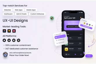 do wireframe design, UI UX design for web and mobile app
