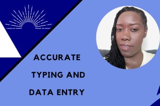 provide typing of scanned document and data entry