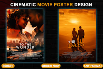 design cinematic movie poster for you