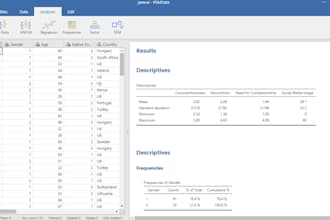 jamovi data analysis with report