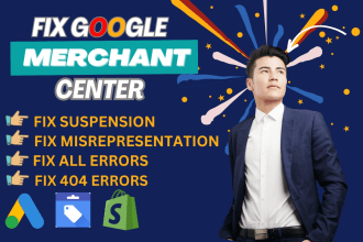 fix google merchant center suspension and misrepresentation