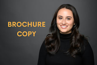 write brochure copy for your business