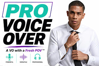 do professional authoritative american voiceovers