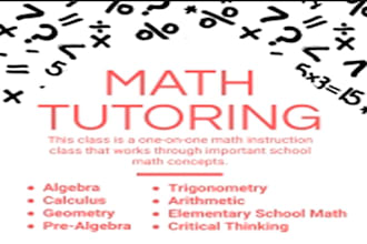 be your mathematics tutor