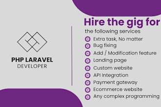be your responsible senior PHP laravel developer