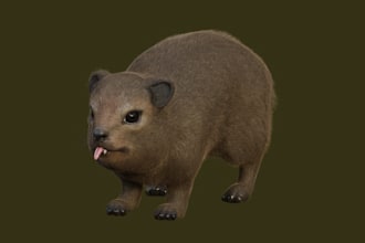 model 3d character, animal, props for your concept