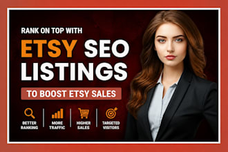 rewrite title, tags and description to boost etsy sales