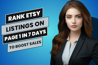 optimize etsy seo listings to rank on page 1 in 7 days for boost sales