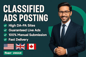post ads on USA classified ad posting or world wide to increase business