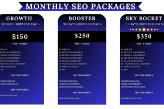 monthly off page SEO backlinks high authority link building