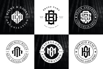 do minimalist initial letter monogram clothing brand logo