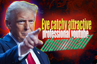 design eye catchy attractive professional youtube thumbnail