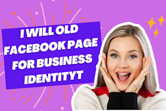 old facebook page for business identity