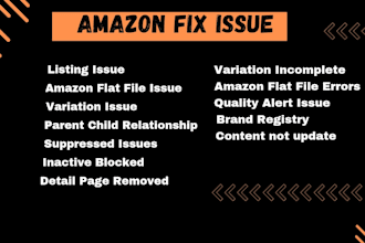 address amazon listing errors, resolving variation issues stranded, suppressed