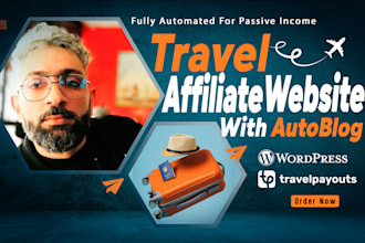 build automated travel affiliate website with autoblog