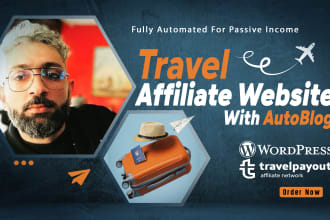 build automated travel affiliate website with autoblog