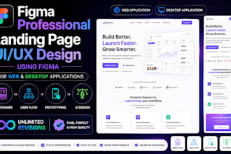 design professional landing page UI UX design in figma
