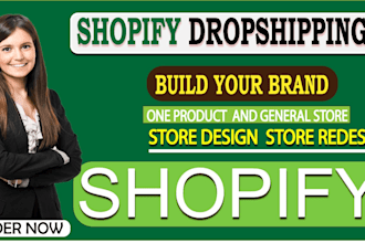design premium shopify store and manage shopify store