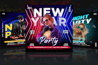 create editable social media event flyer design and  instagram post