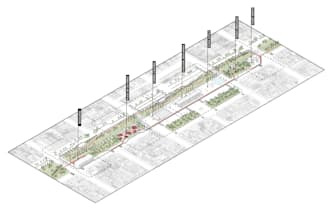 a 3d axonometric view of your project