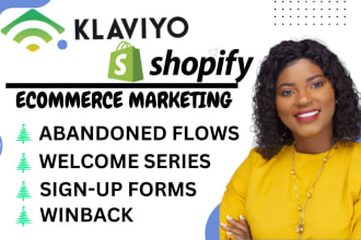 setup klaviyo marketing, expert klaviyo flows for shopify and ecommerce store