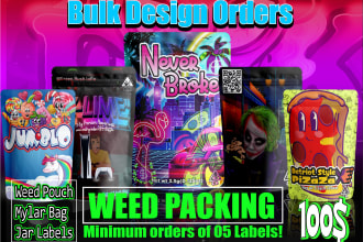 make bulk label orders for your weed products