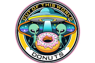 design unique donut logo