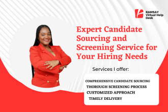 do candidate sourcing and screening services for your hiring needs