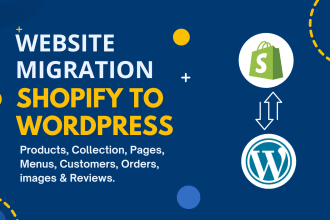 migrate shopify store to wordpress and wordpress to shopify