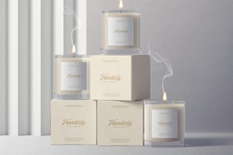 design a minimal label or packaging for your brand