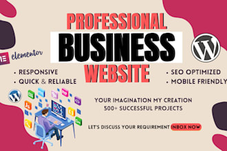 design and develop clean and modern business website