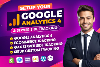 setup google analytics 4, ga4 ecommerce tracking, ads conversion tracking by GTM