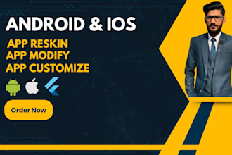 do reskin flutter app ,design flutter UI convert figma to flutter