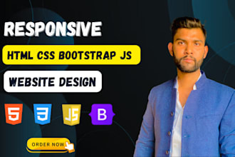 modern web design development  in HTML, CSS, js pro