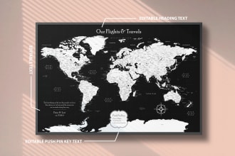 design personalized world map art for your home decor