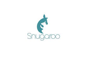 baby kangaroo care garment logo design