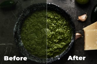 do food photography editing to make it looks yummy