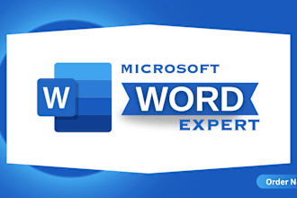be your ms word expert, document typist and formatter, pdf or image converter
