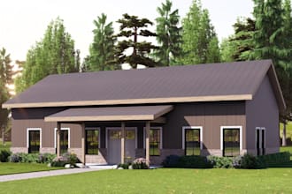 draw barndominium and pole barn floor plans