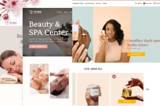 design a beauty salon, cosmetic, fashion, spa website