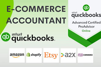 handle quickbooks online bookkeeping for ecommerce and small businesses