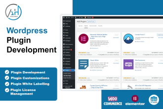 develop a custom wordpress plugin as well as for woocommerce