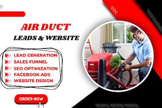 design air duct website cleaning website hvac website